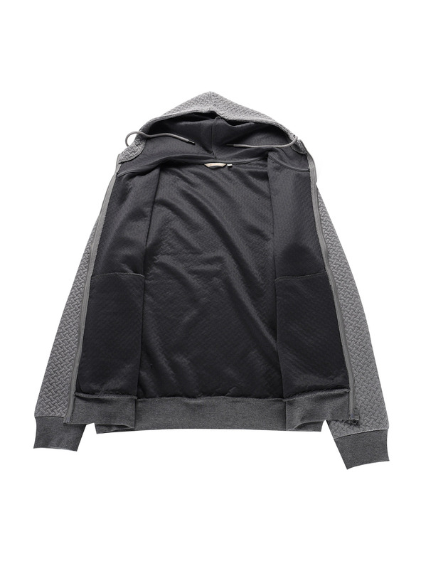 ALPINE PRO Férfi kapucnis pulóver ALPINE PRO LEL sötétszürke