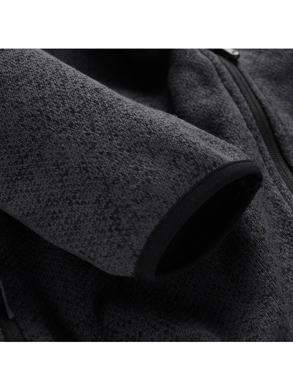 ALPINE PRO Férfi meleg cipzáras pulóver ALPINE PRO ZEG 2 black