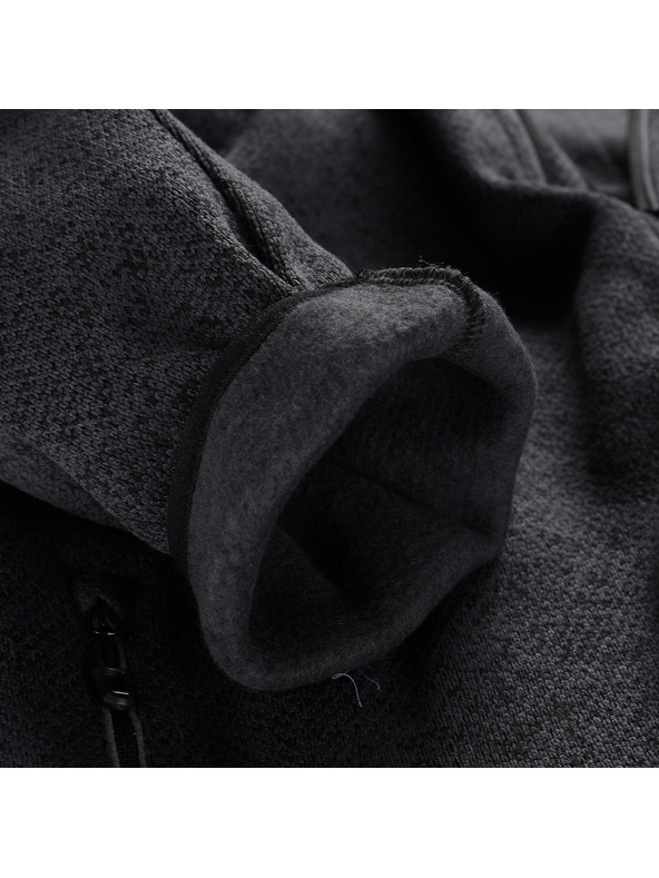 ALPINE PRO Férfi meleg cipzáras pulóver ALPINE PRO ZEG 2 black