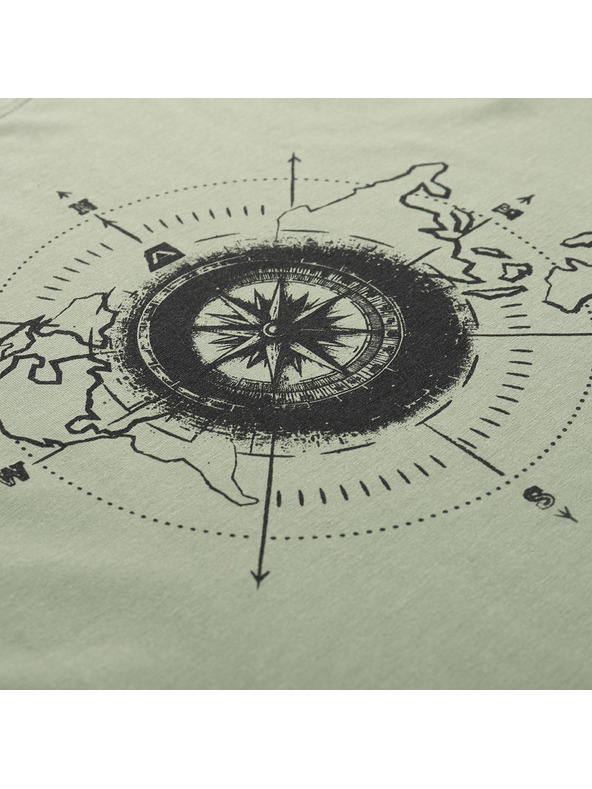 ALPINE PRO Férfi pamut póló ALPINE PRO MOROL olajzöld variáns pa