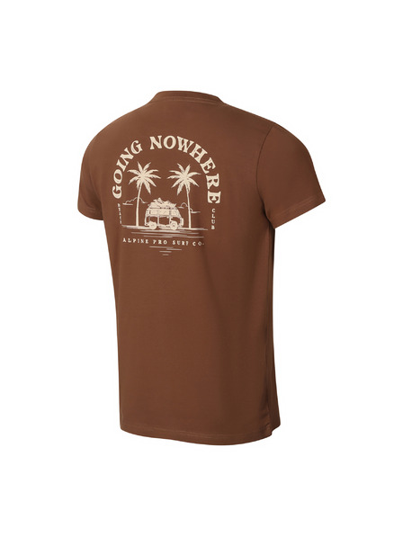 ALPINE PRO Férfi pamut póló ALPINE PRO SUMEK bölény variáns pb