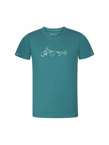 ALPINE PRO Férfi gyűrődésmentes anyagú póló ALPINE PRO NOGER mély tó változat pa