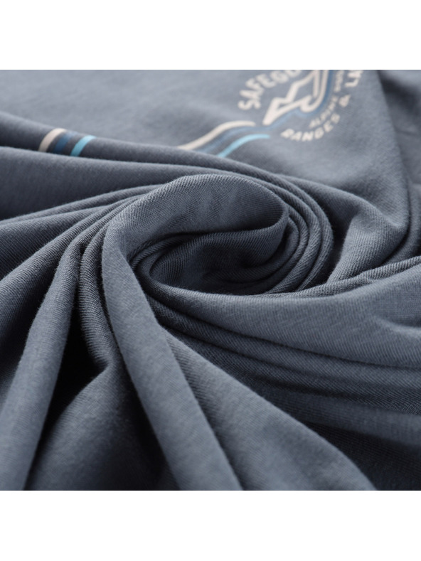 ALPINE PRO Férfi organikus pamut póló ALPINE PRO TERMES 3 sötét palaszürke változat pe