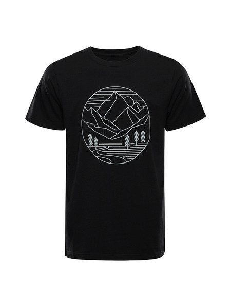 ALPINE PRO Férfi pamut póló ALPINE PRO MOROL fekete változat pc