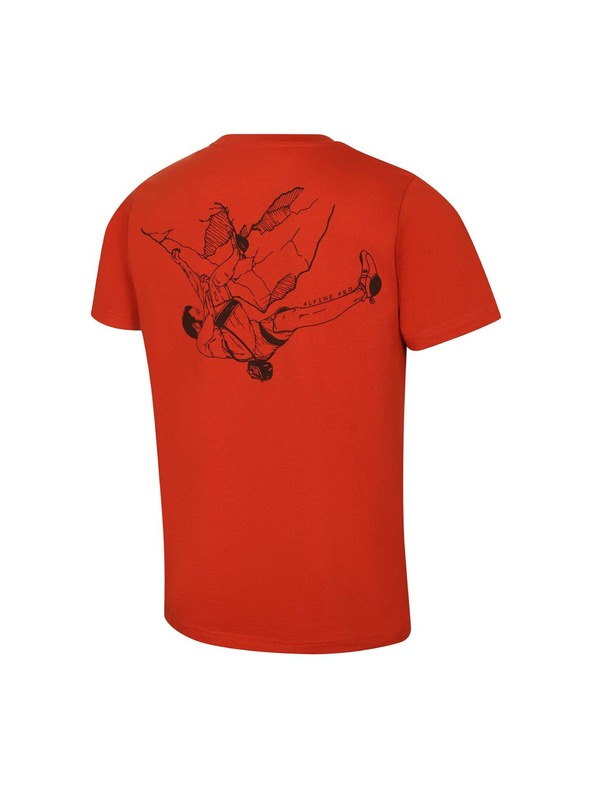 ALPINE PRO Férfi cool-dry kezelésű póló ALPINE PRO GREM 2 vörös agyag variáns pa