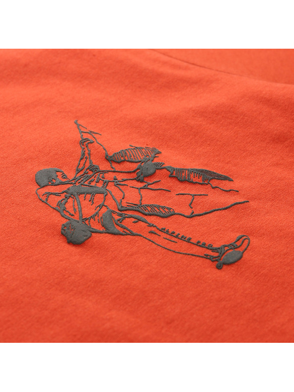 ALPINE PRO Férfi cool-dry kezelésű póló ALPINE PRO GREM 2 vörös agyag variáns pa