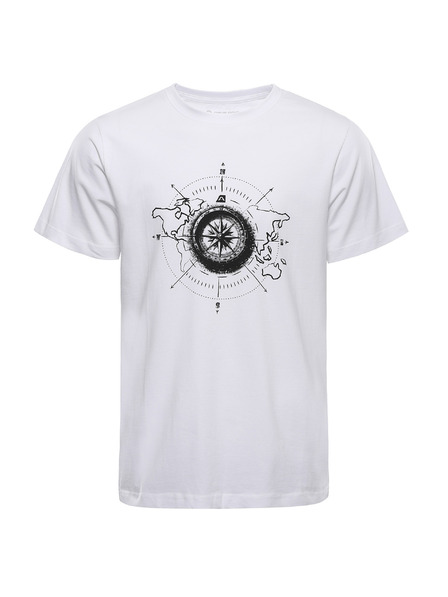 ALPINE PRO Férfi pamut póló ALPINE PRO MOROL fehér variáns pa