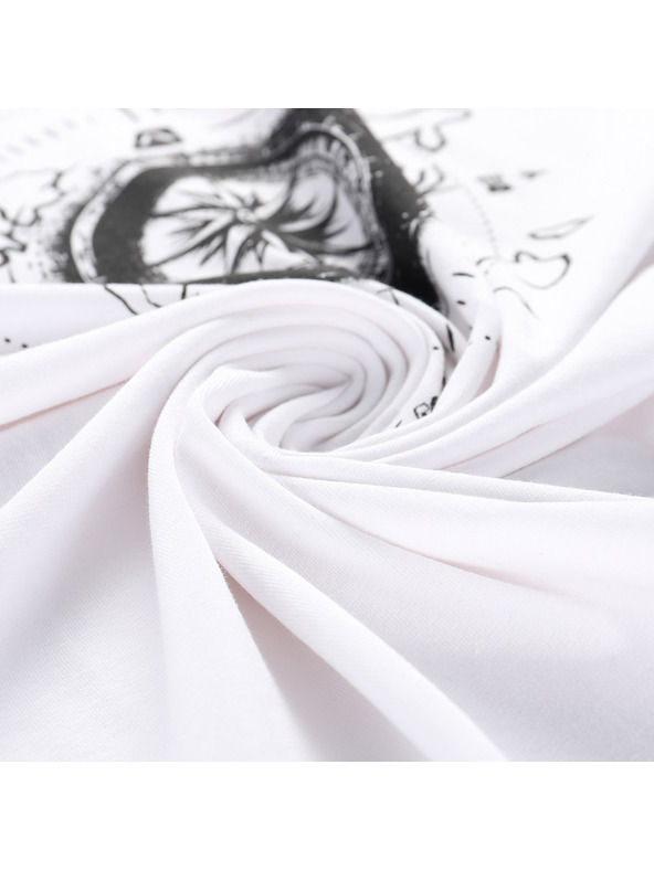 ALPINE PRO Férfi pamut póló ALPINE PRO MOROL fehér variáns pa