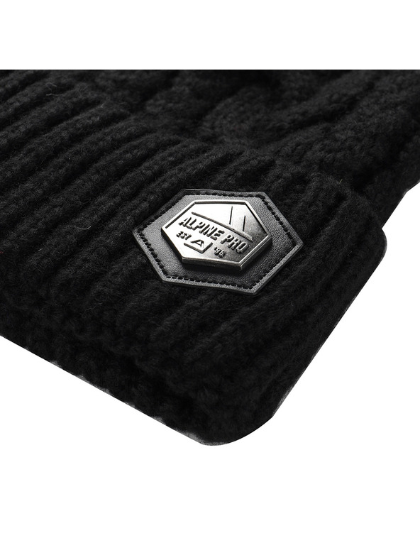 ALPINE PRO Téli sapka bojttal ALPINE PRO ORGE black
