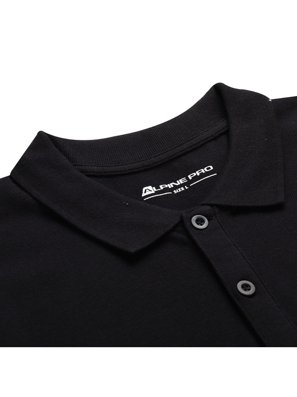 ALPINE PRO ALPINE PRO GERBE galléros póló gombokkal black varianta pa