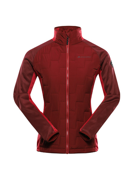 ALPINE PRO Női pulóver merino béléssel ALPINE PRO JORWA bordó