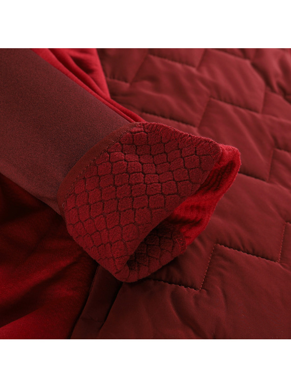 ALPINE PRO Női pulóver merino béléssel ALPINE PRO JORWA bordó