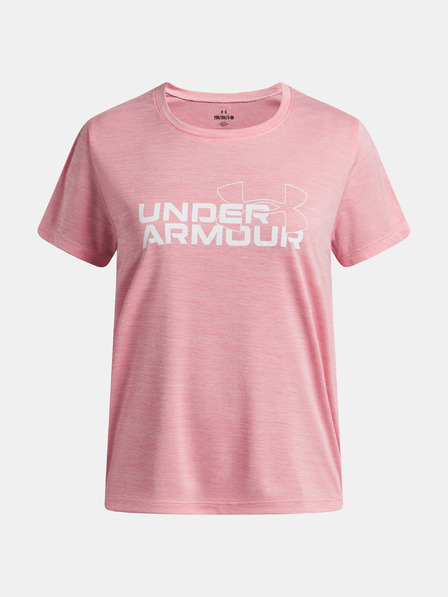 Under Armour Lány póló Under Armour UA TECH TWIST WDMK LOGO SS-PNK