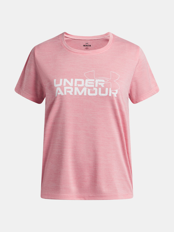 Under Armour Lány póló Under Armour UA TECH TWIST WDMK LOGO SS-PNK