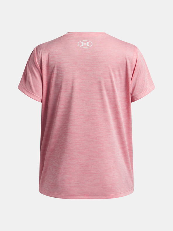 Under Armour Lány póló Under Armour UA TECH TWIST WDMK LOGO SS-PNK