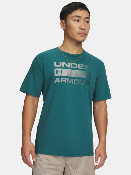 Under Armour Férfi póló Under Armour UA TEAM ISSUE WORDMARK SS-GRN