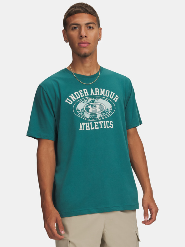 Under Armour Férfi póló Under Armour UA M 60/40S ARMOR GLOBE SS-GRN