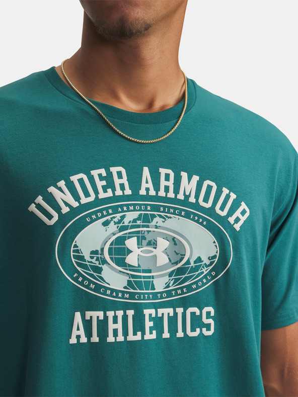 Under Armour Férfi póló Under Armour UA M 60/40S ARMOR GLOBE SS-GRN