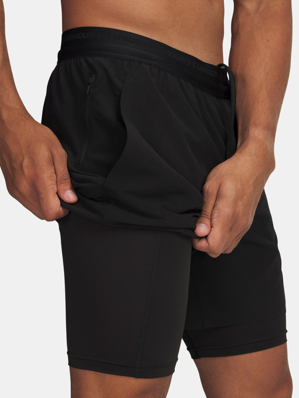 Under Armour Férfi rövidnadrágok Under Armour UA Vanish Elite 2in1 Short-BLK