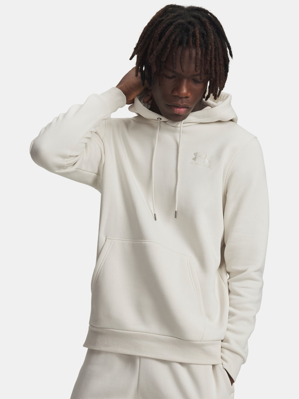 Under Armour Férfi felső Under Armour UA Icon Fleece Hoodie-WHT