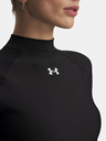 Under Armour Női póló Under Armour HeatGear Crop Mock LS-BLK