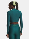 Under Armour Női póló Under Armour HeatGear Crop Mock LS-GRN
