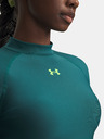 Under Armour Női póló Under Armour HeatGear Crop Mock LS-GRN