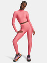 Under Armour Női póló Under Armour HeatGear Crop Mock LS-PNK