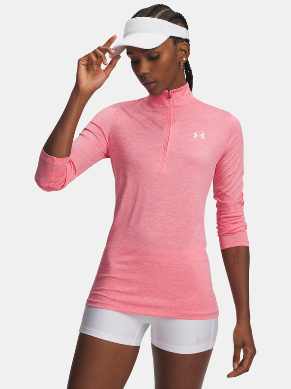Under Armour Női póló Under Armour Tech 1/2 Zip- Twist-PNK
