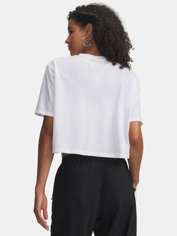 Under Armour Női póló Under Armour UA W WM CROP SS-WHT