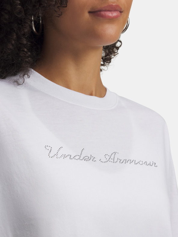 Under Armour Női póló Under Armour UA W WM CROP SS-WHT