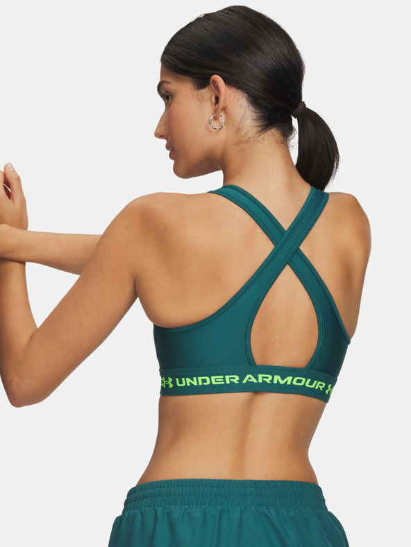 Under Armour Női melltartó Under Armour Crossback Mid Bra-GRN