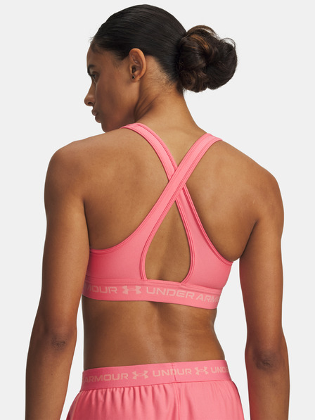 Under Armour Női melltartó Under Armour Crossback Mid Bra-PNK