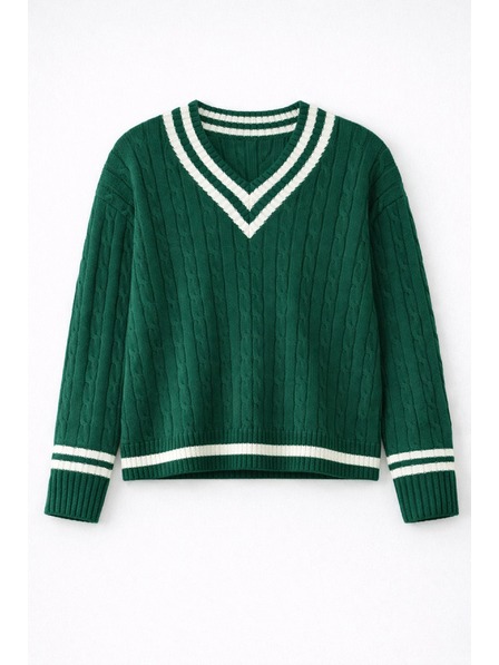 GAP Pamut V-nyakú pulóver GAP