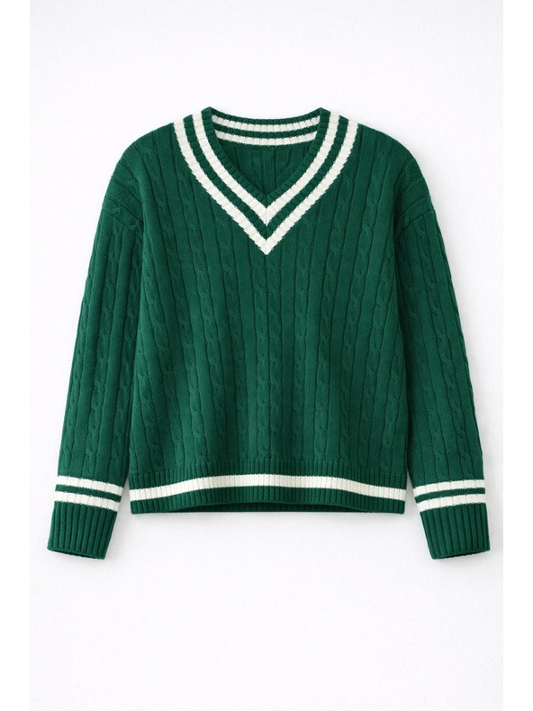 GAP Pamut V-nyakú pulóver GAP