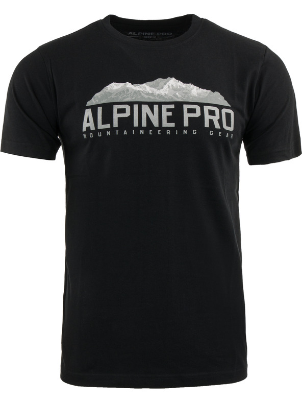 ALPINE PRO Férfi pamut póló ALPINE PRO MODEN black