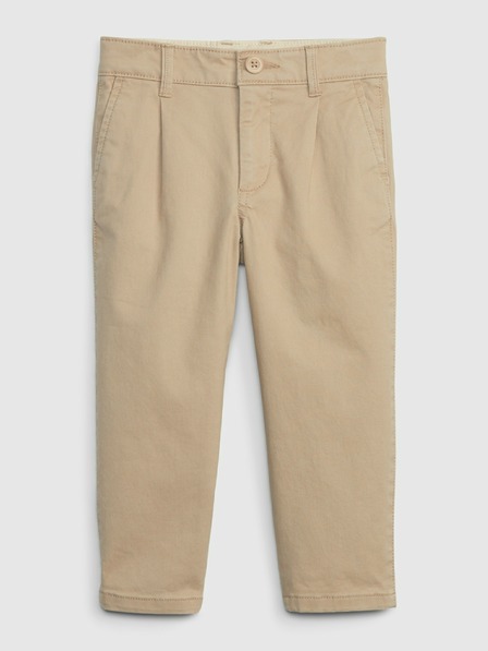 GAP Baby pliszírozott khaki nadrág GAP