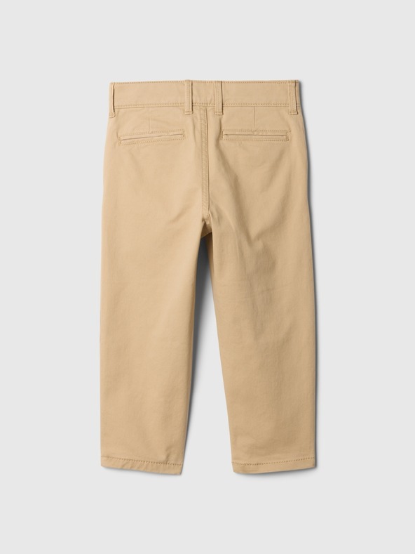 GAP Baby pliszírozott khaki nadrág GAP