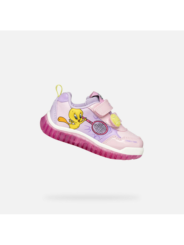 Geox Rózsaszín lány világító tornacipő Geox Lightyloo
