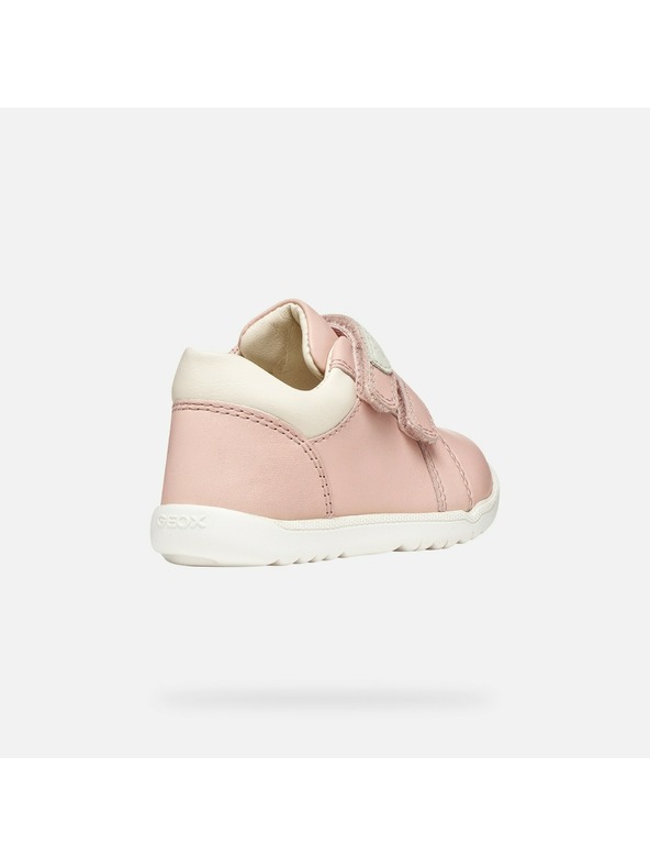 Geox Világosrózsaszín lány cipő első lépésekhez Geox Macchia