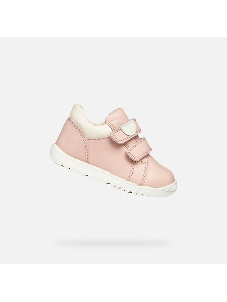Geox Világosrózsaszín lány cipő első lépésekhez Geox Macchia