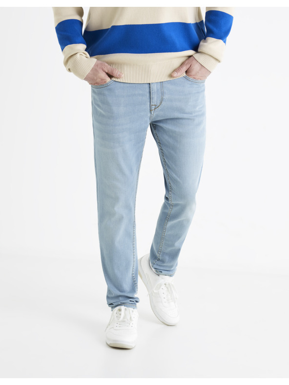 Celio Világoskék férfi slim fit farmernadrág Celio Length