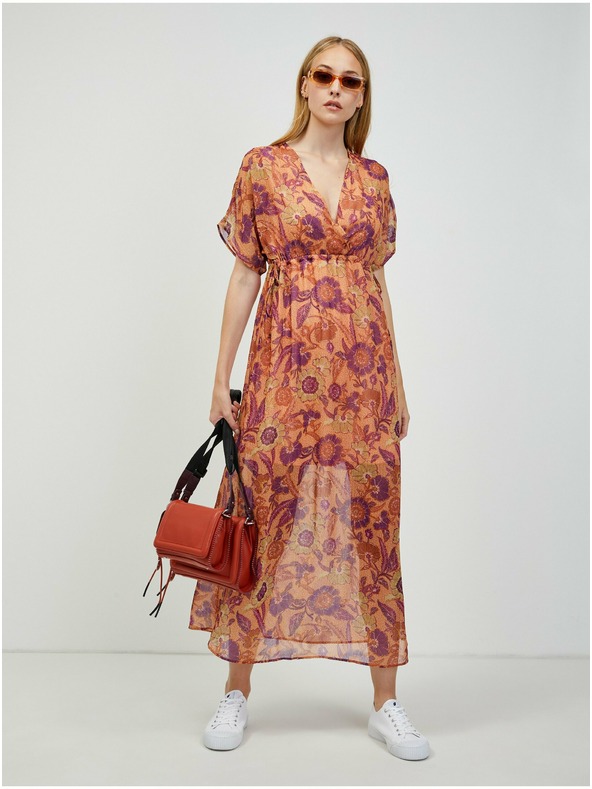 Orsay ORSAY narancssárga virágmintás maxiruha