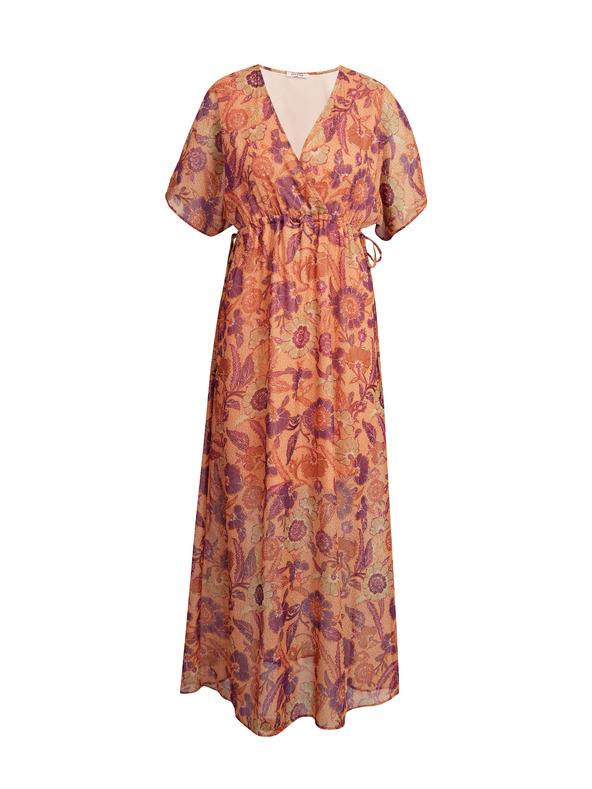 Orsay ORSAY narancssárga virágmintás maxiruha
