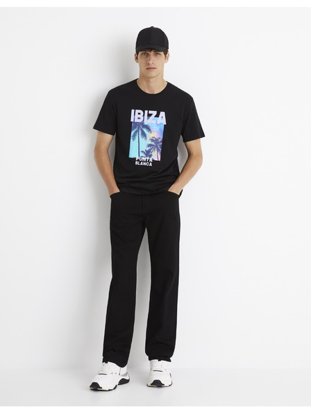 Celio Fekete férfi normál szabású Celio farmer