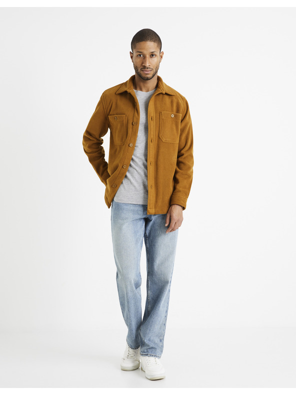 Celio Barna férfi felső póló Celio Dafleece