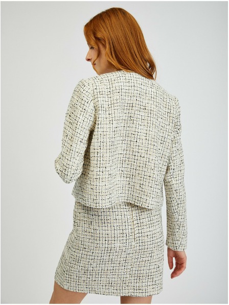 Orsay ORSAY krémszínű mintás női blézer