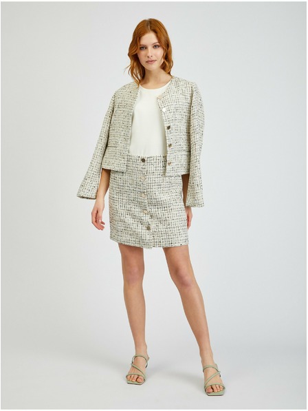 Orsay ORSAY bézs színű női tweed szoknya