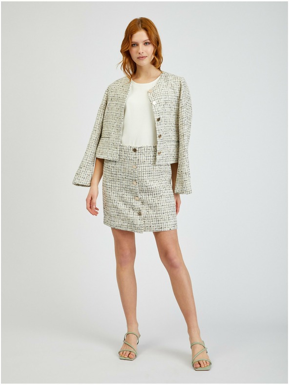 Orsay ORSAY bézs színű női tweed szoknya