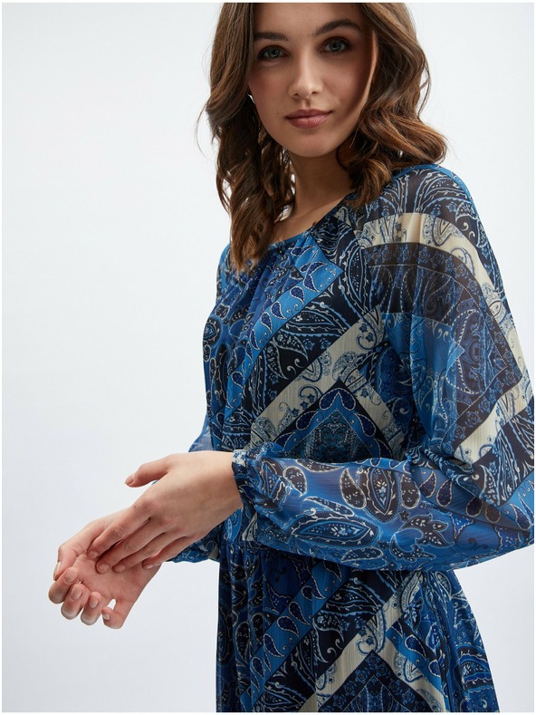 Orsay ORSAY sötétkék mintás női ruha
